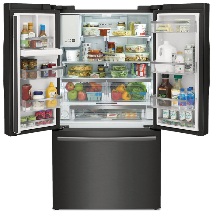 Réfrigérateur Frigidaire Gallery de 22,6 pi³ et de 36 po de profondeur comptoir à portes françaises - acier inoxydable noir Smudge-ProofMD - GRFC2353AD