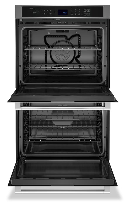 Four mural double électrique Maytag de 10 pi³ et de 30 po avec convection véritable - acier inoxydable résistant aux traces de doigts - MOED6030LZ