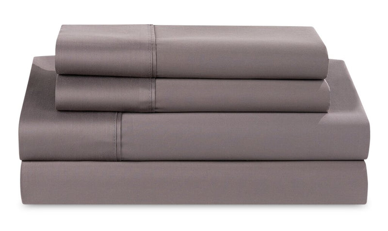 Ensemble de draps Hyper-CottonMC BEDGEARMD divisés pour très grand lit - gris