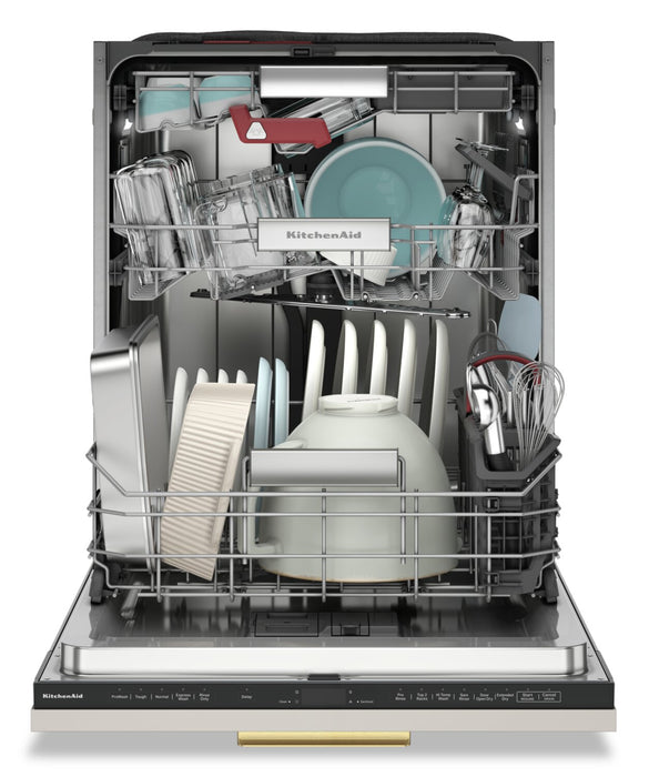 Lave-vaisselle encastré KitchenAid de 24 po et de 39 dBA avec commandes sur le dessus - panneau personnalisable - KDTF924PPA