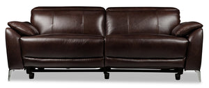 Sofa à inclinaison électrique Madesio - brun 