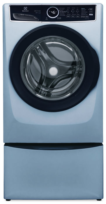 Laveuse à la vapeur haute efficacité Electrolux à chargement frontal de 5,2 pi³ - bleu glacier - superposable - ELFW7437AG