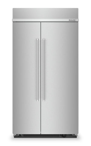Réfrigérateur KitchenAid de 25,5 pi³ et de 42 po à compartiments juxtaposés - acier inoxydable avec fini PrintShieldMC - KBSN702MPS
