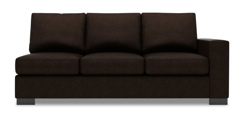 Sofa-lit de droite Track de la collection Sofa Lab - Luxury Chocolate