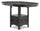["Table de salle à manger ronde Dena de 42 po à 60 po (L) de hauteur comptoir et avec rallonge - grise"]