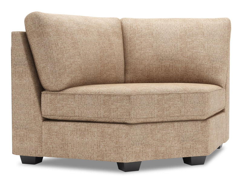 Fauteuil courbé en coin Roll de la collection Sofa Lab - Luxury Taupe