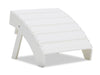 Pouf Bask pour la terrasse à l’extérieur - plastique à haute densité, résistant aux rayons UV et aux intempéries - blanc