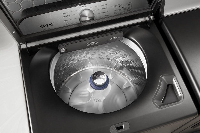 Laveuse Maytag à chargement par le haut Pet Pro de 5,4 pi³ - noir volcan - MVW6500MBK