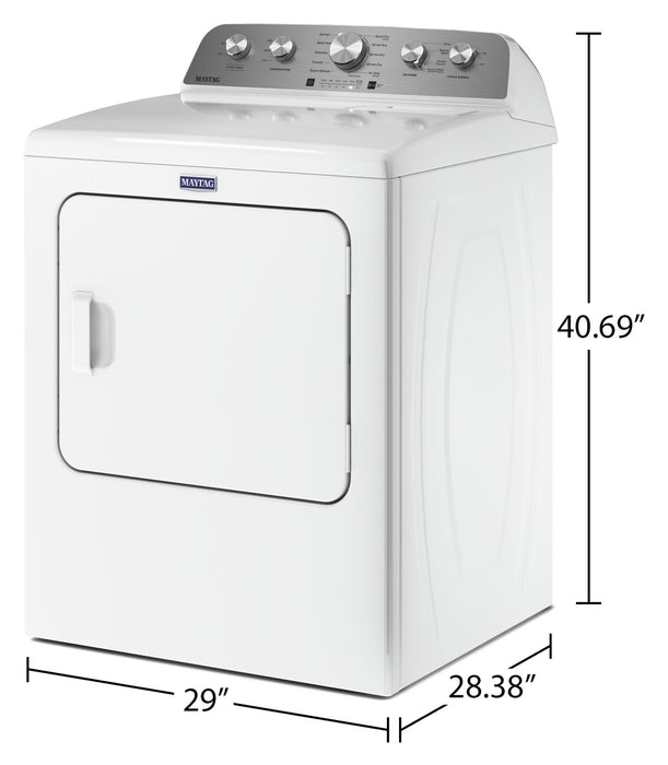 Sécheuse à gaz à la vapeur Maytag de 7 pi³ - blanche - MGD5430MW