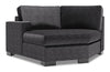 Fauteuil Cuddler de gauche Track de la collection Sofa Lab - Luxury Charcoal