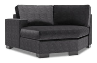  Fauteuil Cuddler de gauche Track de la collection Sofa Lab - Luxury Charcoal 