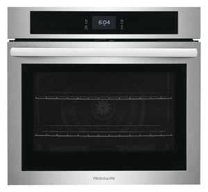 Four mural simple électrique Frigidaire de 5,3 pi³ et de 30 po avec convection à ventilateur - acier inoxydable - FCWS3027AS