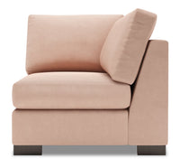 Fauteuil carré en coin Track de la collection Sofa Lab - Pax Rose 