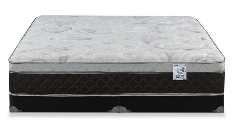 Ensemble matelas à Euro-plateau à profil bas Pisa II de Springwall pour très grand lit