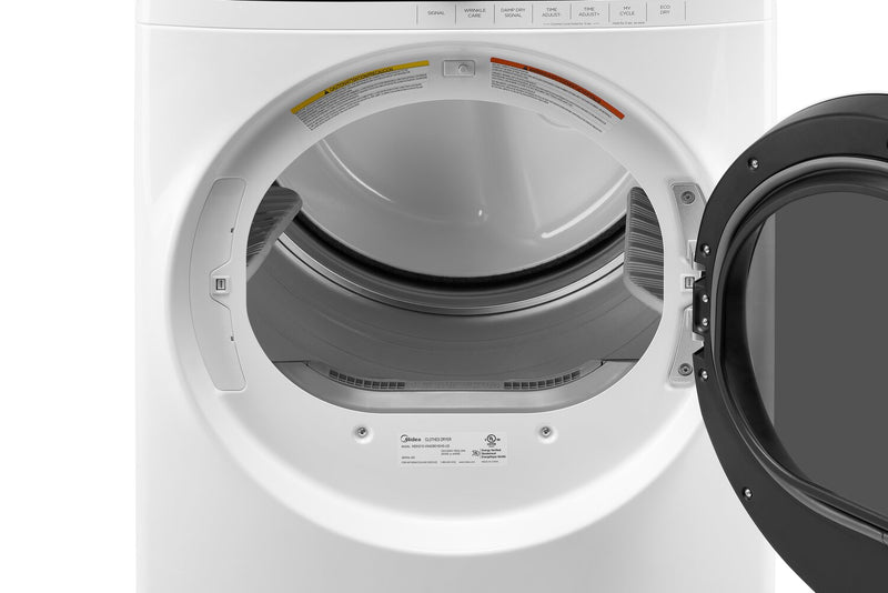 Sécheuse électrique Midea de 8 pi³ - blanche - superposable - MLE52N4AWW