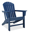 Chaise Adirondack Bask pour la terrasse à l’extérieur - plastique à haute densité, résistante aux rayons UV et aux intempéries - bleue