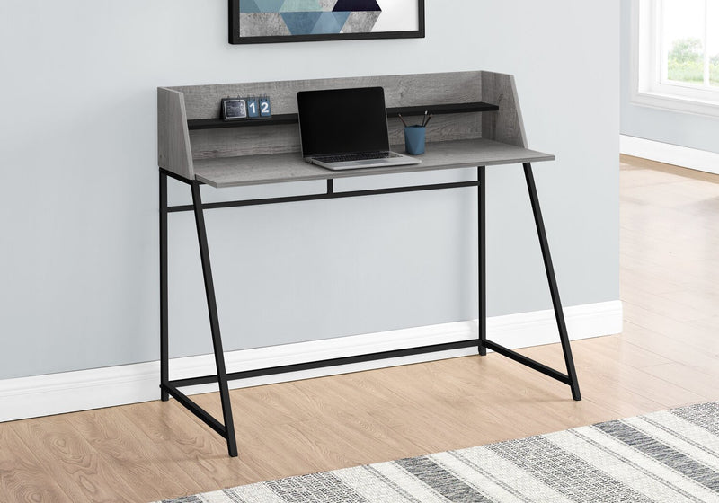 Bureau Lawson de 47,25 po avec petite crédence - gris