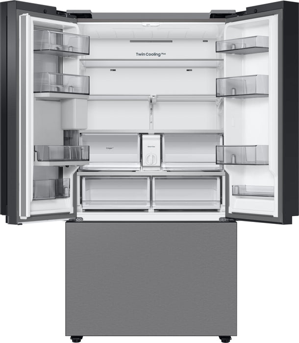 Réfrigérateur BESPOKE Samsung de 24 pi³ et de 36 po de profondeur comptoir avec zone de boissons Beverage CenterMC - acier inoxydable - RF24BB6600QLAA