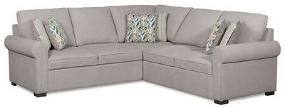 Scott Living Haven 2-Piece Right-Facing Chenille Fabric Sectional - Grey | Sofa sectionnel de droite Haven de Scott Living 2 pièces en tissu de chenille - gris