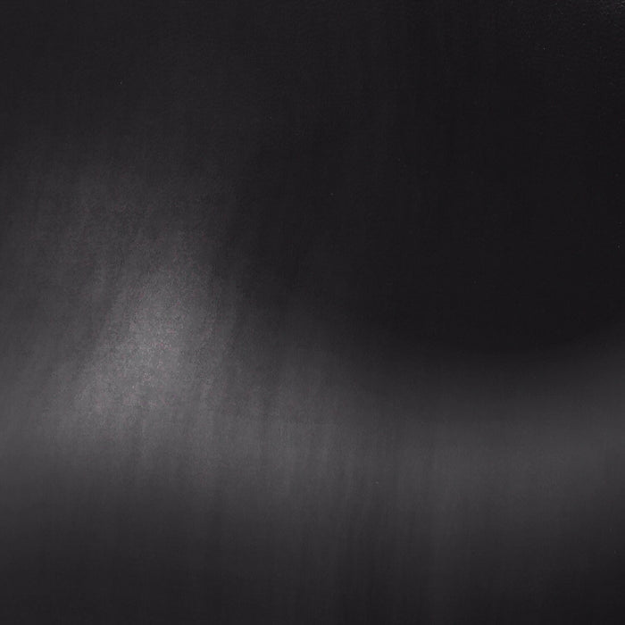 Sofa-lit Wilson de 77,5 po en tissu d’apparence cuir avec coussins de dossier rabattables et pattes en métal - noir