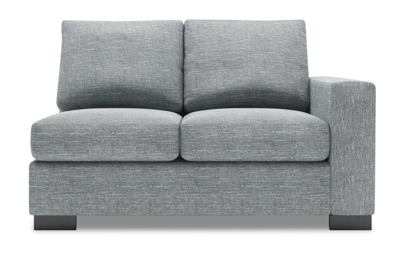 Causeuse de droite Track de la collection Sofa Lab - Luna Pewter