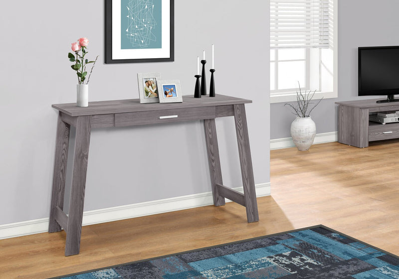 Bureau Kristina de 42 po avec tiroir - gris