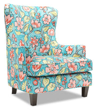  Fauteuil d’appoint à oreilles Sofa Lab de 32 po fabriqué au Canada en tissu - Malibu multicolore 