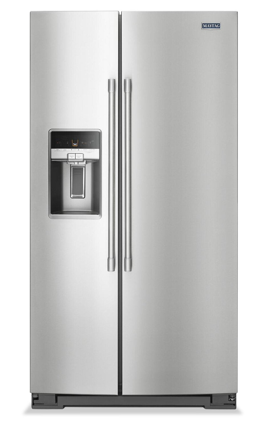 Réfrigérateur côte à côte avec distributeur externe d'eau et de