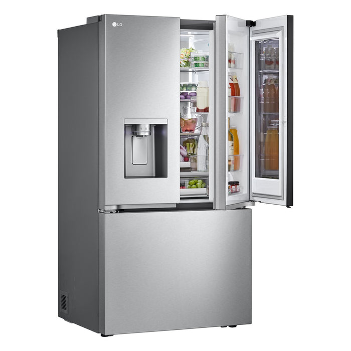 Réfrigérateur LG de 26 pi³ et de 36 po à portes françaises de profondeur comptoir MAXMC - acier inoxydable Smudge-ProofMD - LRYKC2606S