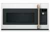 Four à micro-ondes à hotte intégrée Café de 1,7 pi³ avec convection et friture à air - blanc mat - CVM517P4RW2