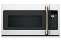 Four à micro-ondes à hotte intégrée Café de 1,7 pi³ avec convection et friture à air - blanc mat - C…