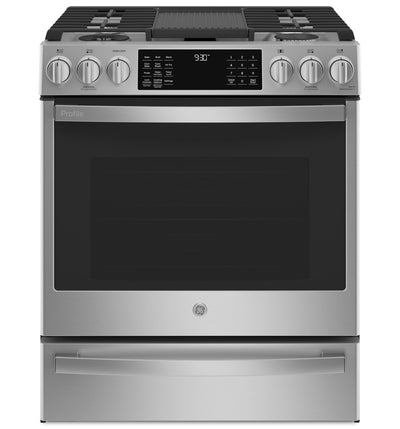 GE Profile 5.7 Cu. Ft. Dual Fuel Range - PC2S930YPFS 