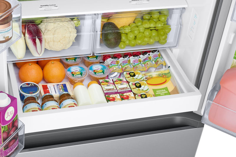 Réfrigérateur Samsung de 22,1 pi³ et de 30 po à portes françaises - acier inoxydable - RF22A4111SR/AA