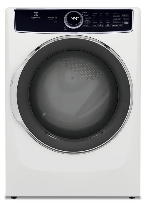 Laveuse à chargement frontal de 5,2 pi³ et sécheuse à gaz de 8 pi³ de Electrolux - blanches