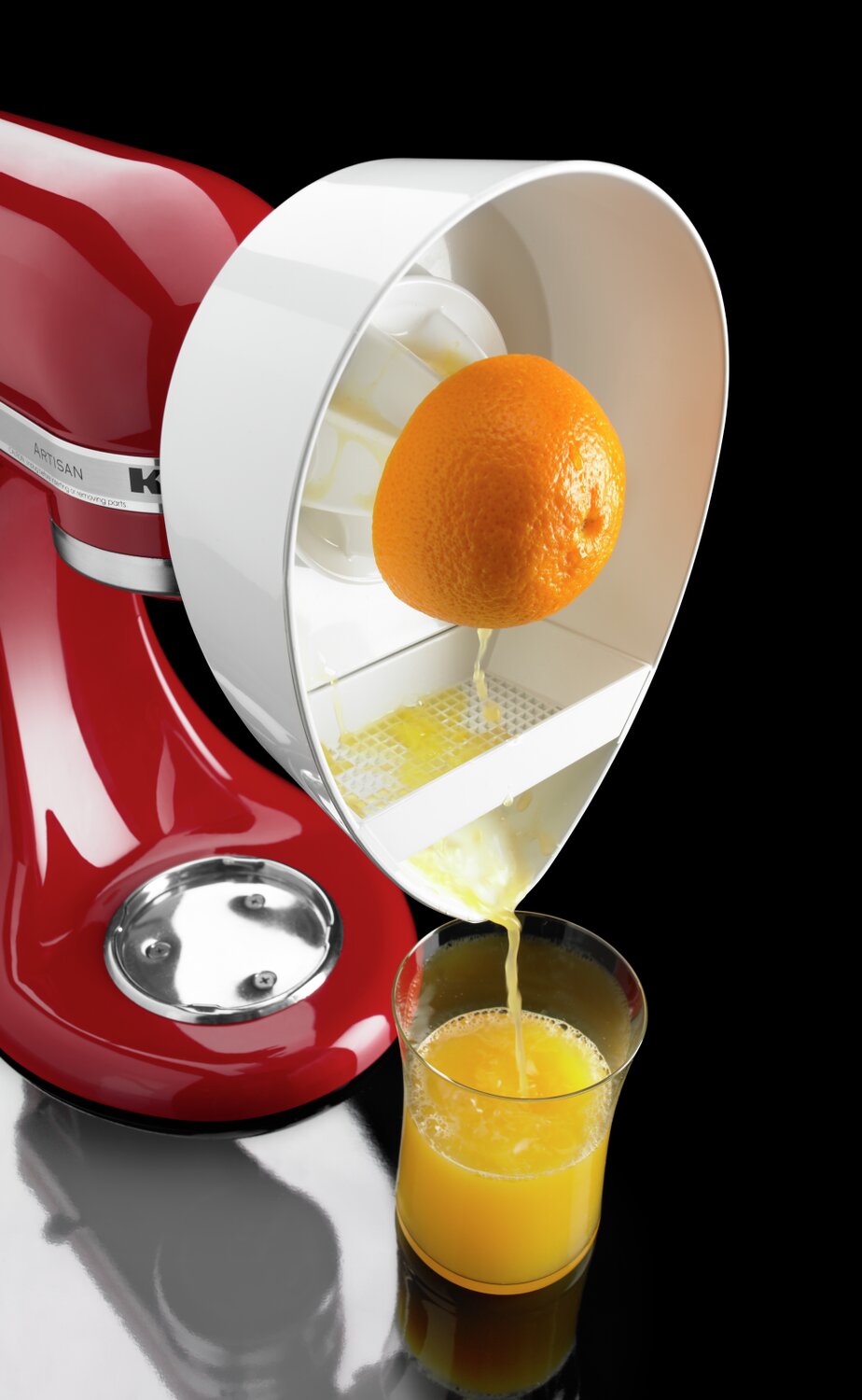 Presse-agrumes Compatible KitchenAid – Avec Alésoir Et Panier Passoire – Blanc - 6