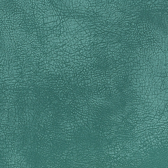 Chaise de salle à manger Bay de Kort & Co. en tissu de cuir végétalien et en métal - turquoise