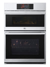 Four mural combiné électrique LG Studio de 6,4 pi³ et de 30 po avec convection véritable - acier inoxydable Smudge-ProofMD - WCES6428F