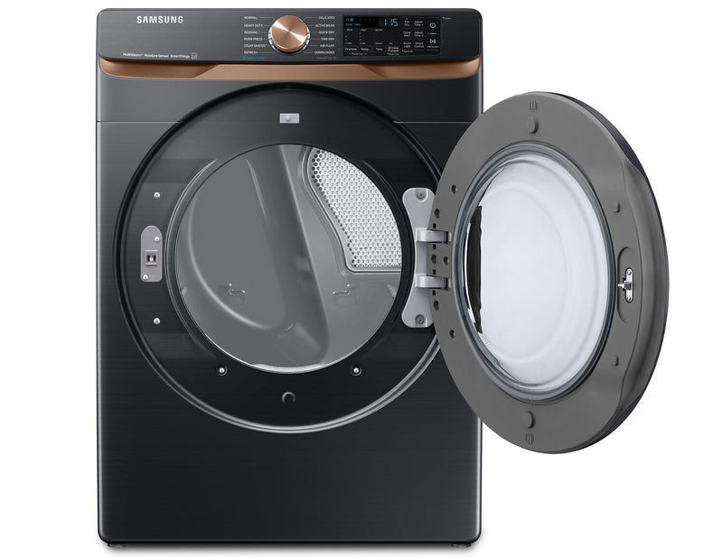 Sécheuse électrique Samsung de 7,5 pi³ avec vapeur - acier inoxydable noir - superposable - DVE50BG8300VAC
