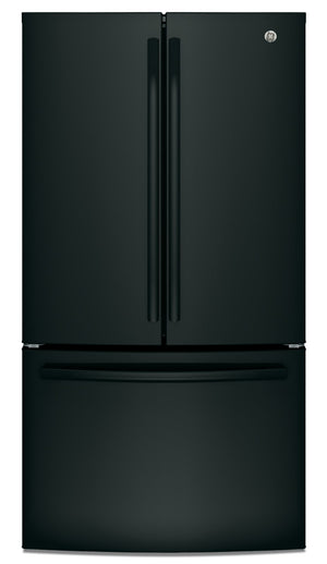 Réfrigérateur GE de 27 pi³ à portes françaises avec distributeur d'eau interne – GNE27JGMBB