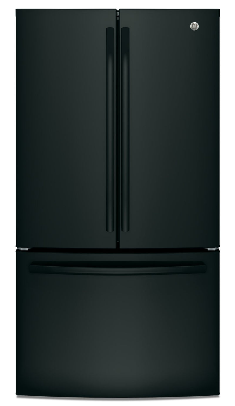 GE 27 Cu. Ft. French-Door Refrigerator with Internal Water Dispenser - GNE27JGMBB - Refrigerator in Black