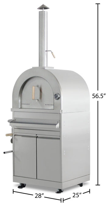 Four à pizza Thor Kitchen avec armoire pour l'extérieur - MK07SS304
