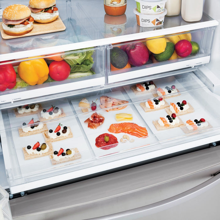 Réfrigérateur LG de 28 pi³ et de 36 po à portes françaises - acier inoxydable Smudge-ProofMD - LRFS28XBS