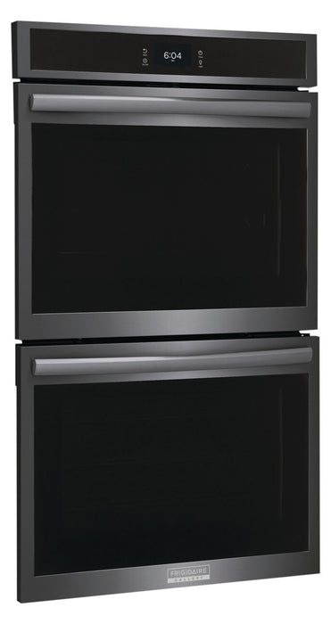 Four mural double électrique Frigidaire Gallery de 5,3/5,3 pi³ et de 30 po avec convection totale - acier inoxydable noir Smudge-ProofMD - GCWD3067AD