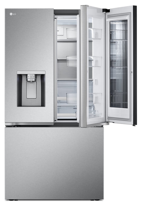 Réfrigérateur LG de 31 pi³ et de 36 po à portes françaises de profondeur standard MAXMC - acier inoxydable Smudge-ProofMD - LRYKS3106S
