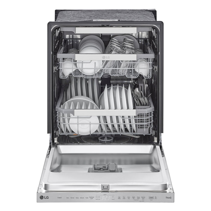 Lave-vaisselle LG à commandes sur le dessus avec technologie QuadWashMC Pro et système Dynamic DryMC – LDPM6762S