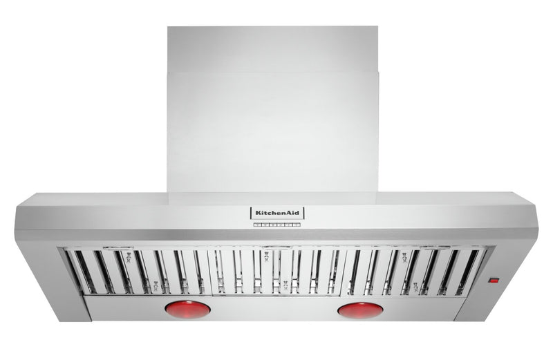 Hotte de cuisinière murale à pavillon KitchenAid de style commercial de 48 po - KVWC958KSS