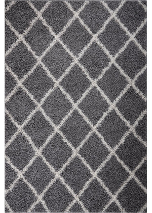Carpette Austin grise - 5 pi x 7 pi