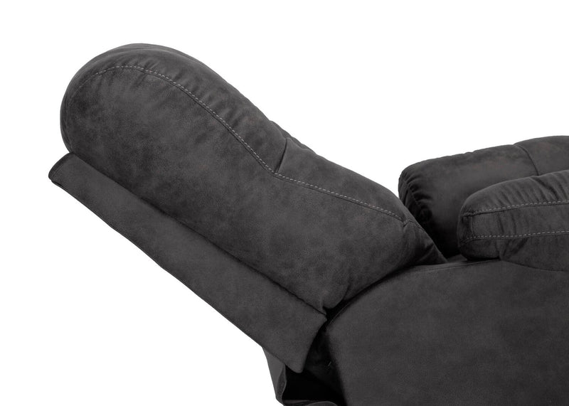 Fauteuil pivotant, berçant et inclinable Design à mon image de 35,5 po en tissu d’apparence cuir - gris ardoise Ranger