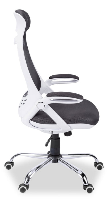 Fauteuil président Kegan de 28 po en mailles - noir 
