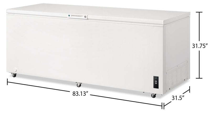 Congélateur coffre Frigidaire de 24,8 pi3 - FFCL2542AW